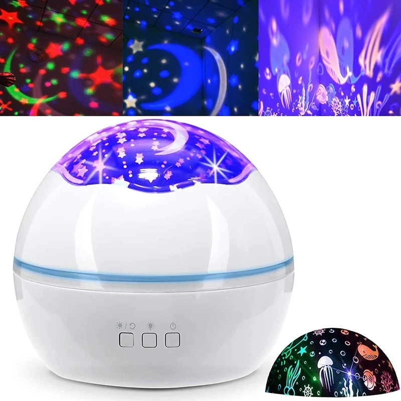 

Night Light Children'S Ocean Projection Light 360 , for Baby Bedroom
