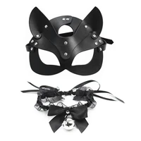 new fashion women gothic simple sexy cosplay mask lace collar pendant bow knot bell choker necklace neck lolita girl party gift