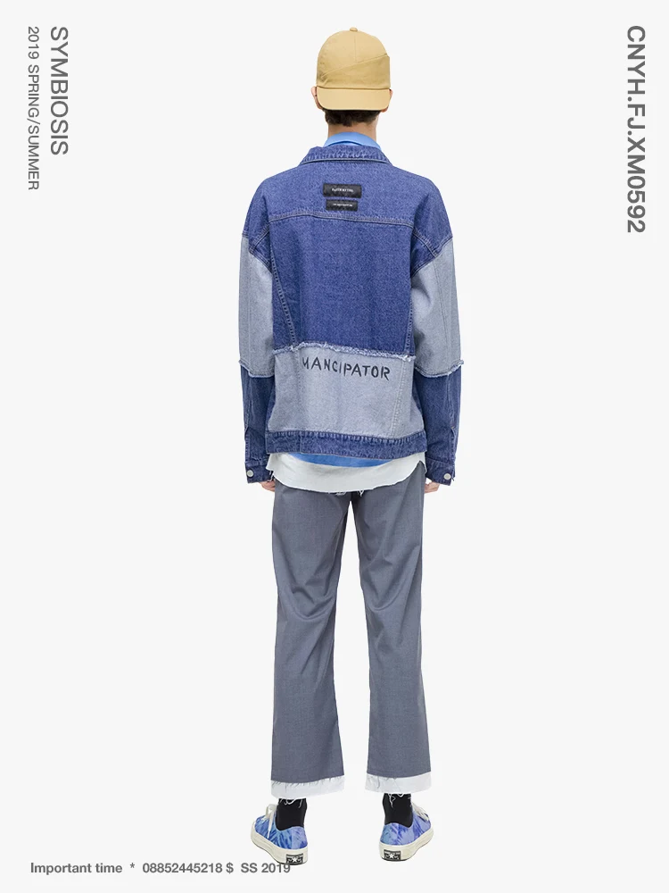 VIISHOW Streetwear Men Jackets Brand Denim Chaqueta Hombre 2019 New Patchwork Men's Veste Homme JC1169191 | Мужская одежда
