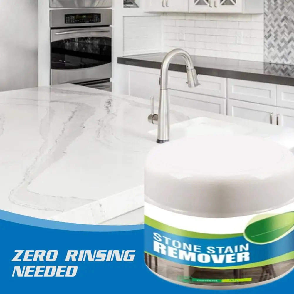 

30g Stone Stain Remover Remove Stubborn Deep Stains Oil Stain Remover Cleans Kitchen Bathroom Home Stone Floor Cleaner Powder