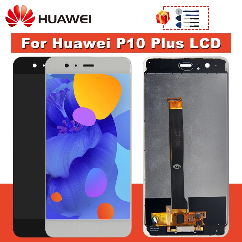 

For HUAWEI P10 Plus LCD VKY-L09 VKY-L29 LCD Display Touch Screen Digitizer Replacement Parts With Frame Have Fingerprint 5.5"