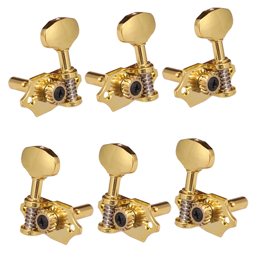 

Durable 6Pcs String Tuning Pegs Machine Heads Left+Right DIY For Acoustic