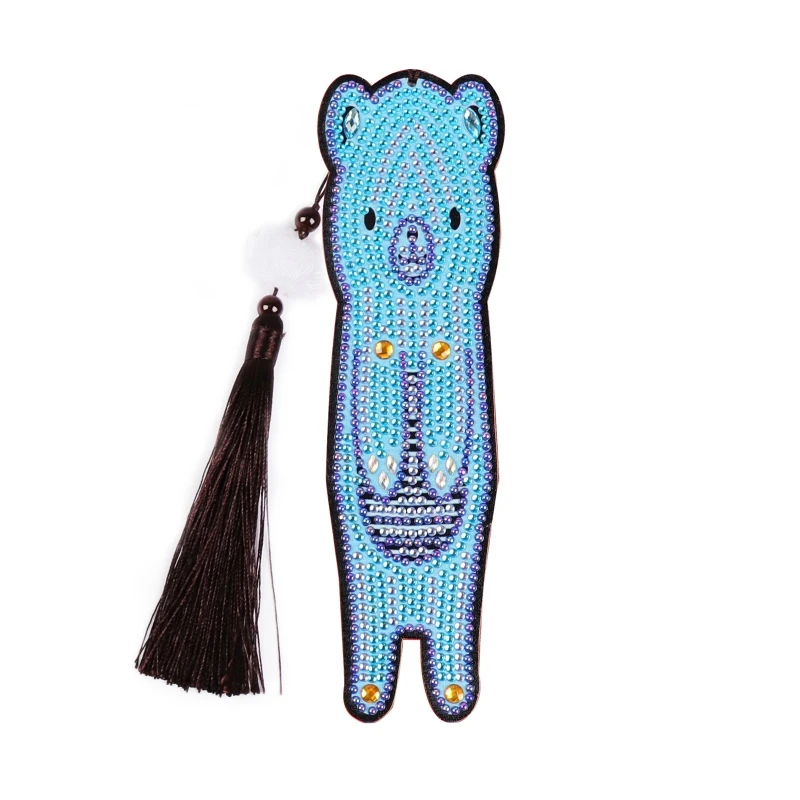 

5D DIY Special Shaped Diamond Painting Leather Bookmark Book Mark Embroidery Craft
