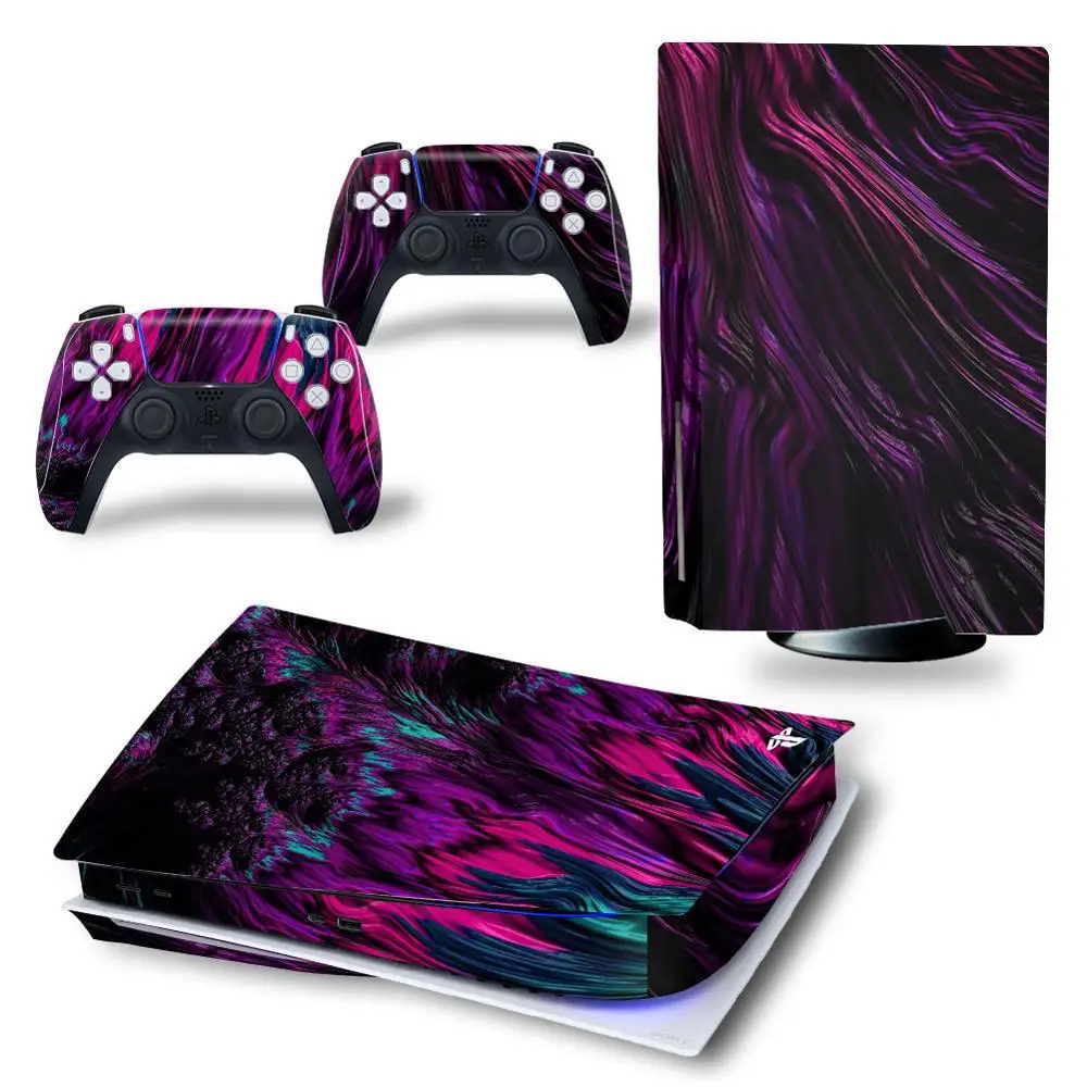 Звездное небо облака для PS5 диск виниловая наклейка стикер консоль + 2 контроллера