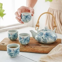 chinese style hand painted tea set ceramics household kung fu tea cups teaware porcelain teaset teapot of tea ceremony gift