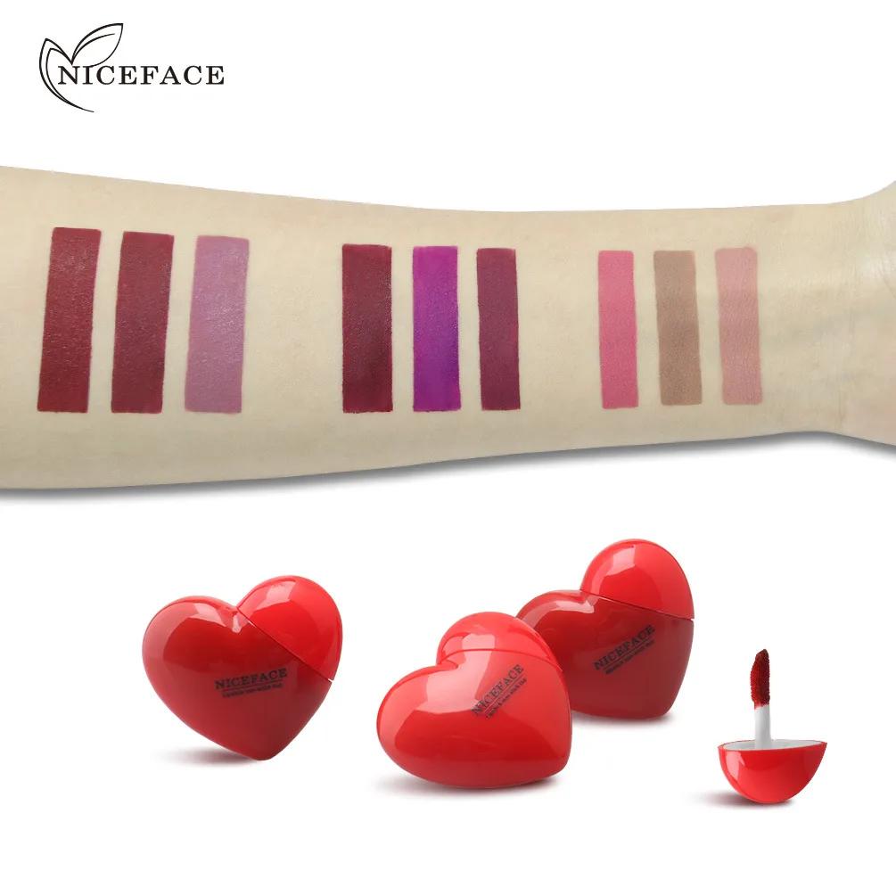 3 шт. Шелковый мягкий матовый блеск для губ Набор увлажняющая жидкая губная