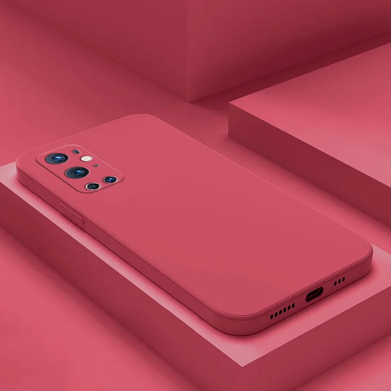 fashion square frame silicone phone case for oneplus 8t 8 7 7t pro case oneplus 9 pro 9r candy color soft protecive cover free global shipping