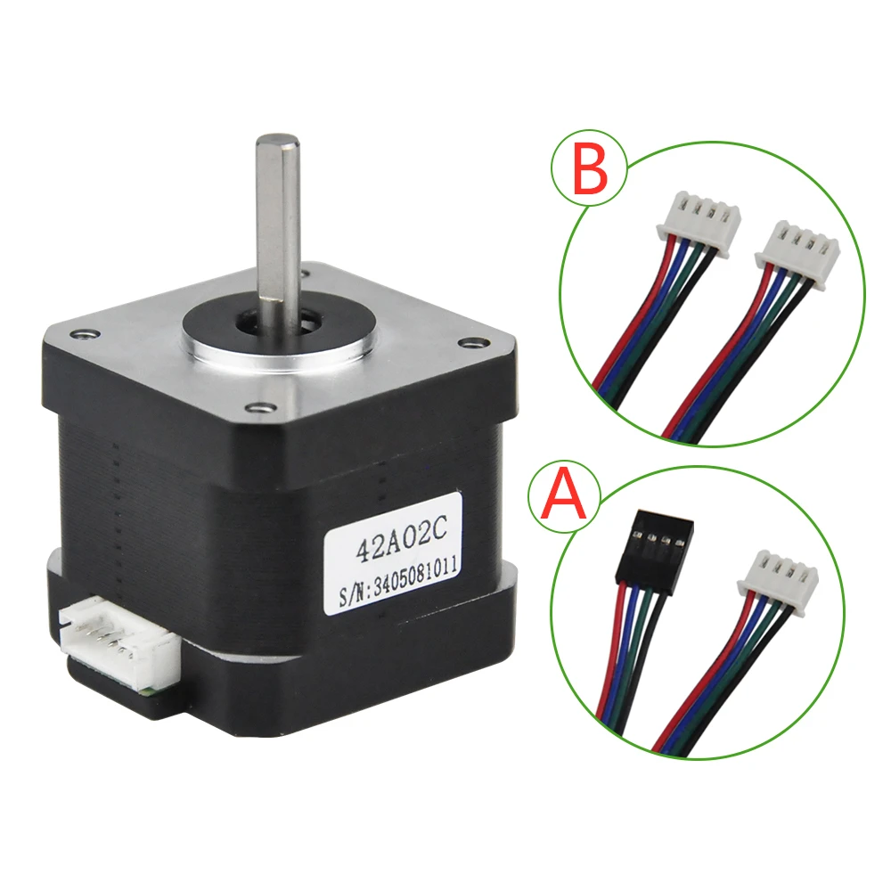 Rtelligent 5PCS 42N.cm Nema 17 Stepper Motor 38mm | 42motor Nema17 42BYGH (59.5oz.in) | Stepper Motor for 3D Printer | Printing XYZ image 3