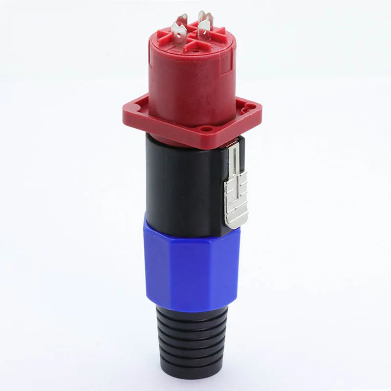 

50Sets/lot 4 Pin Speakonnector Male Plug+Female Panel Mount 4Pole Speaker Power Plug for Loudspeaker Amplifier Cable Connector