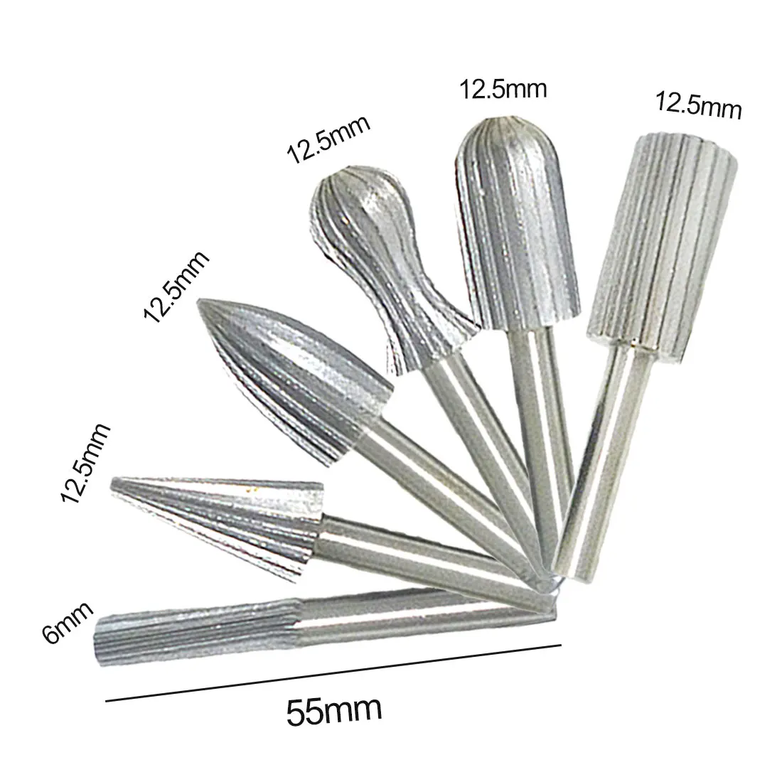 Твердосплавные фрезы Набор ротационных напильников из 6 шт. CNC гравировальная