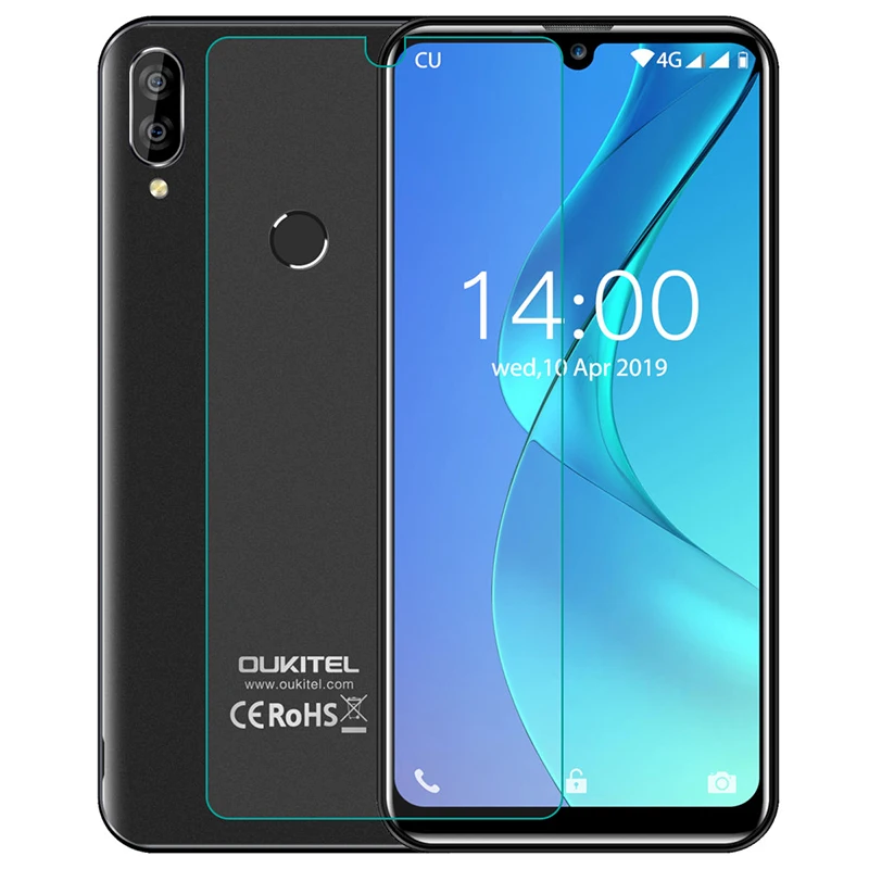 

2 шт., защитное закаленное стекло для Oukitel C16 Pro, 2.5D, Высококачественная Защитная пленка для Oukitel C16Pro