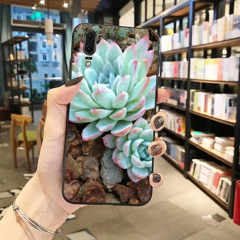 

leaf flowers Succulents plants luxury design Phone Case cover For Huawei honor Mate P 10 20 30 40 Pro 10i 9 10 20 8 x Lite