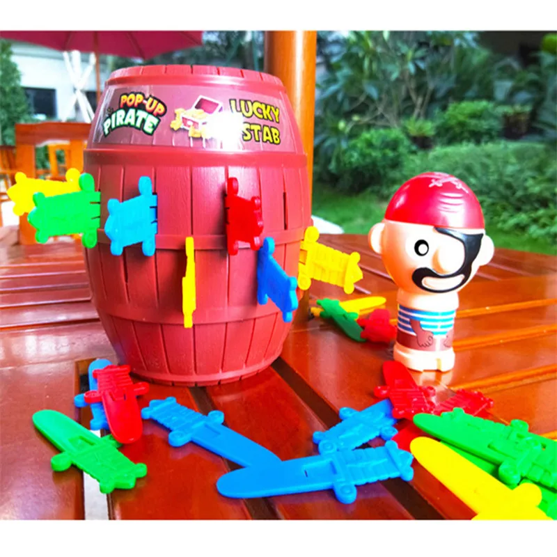 Juguete de barril pirata para ni&ntilde;os, artilugio divertido, broma, juego de barril pirata, ZLL-0