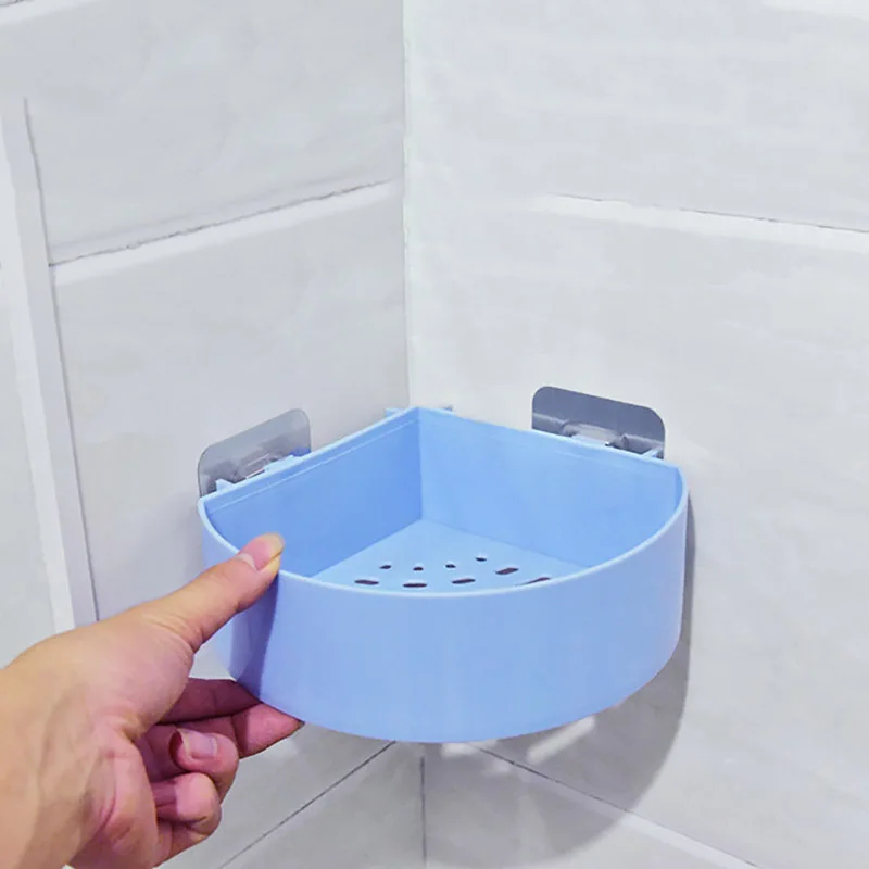 Настенная угловая полка для хранения ванной комнаты держатель душа шампуня