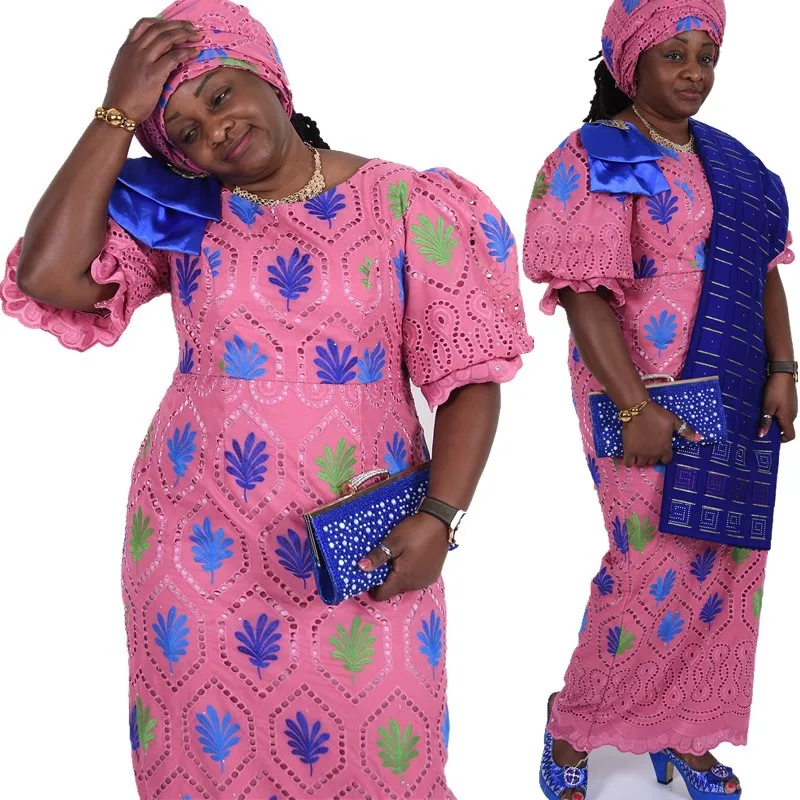 Кружево SJD нигерийская Африканская Хлопковая кружевная ткань швейцарская вуаль