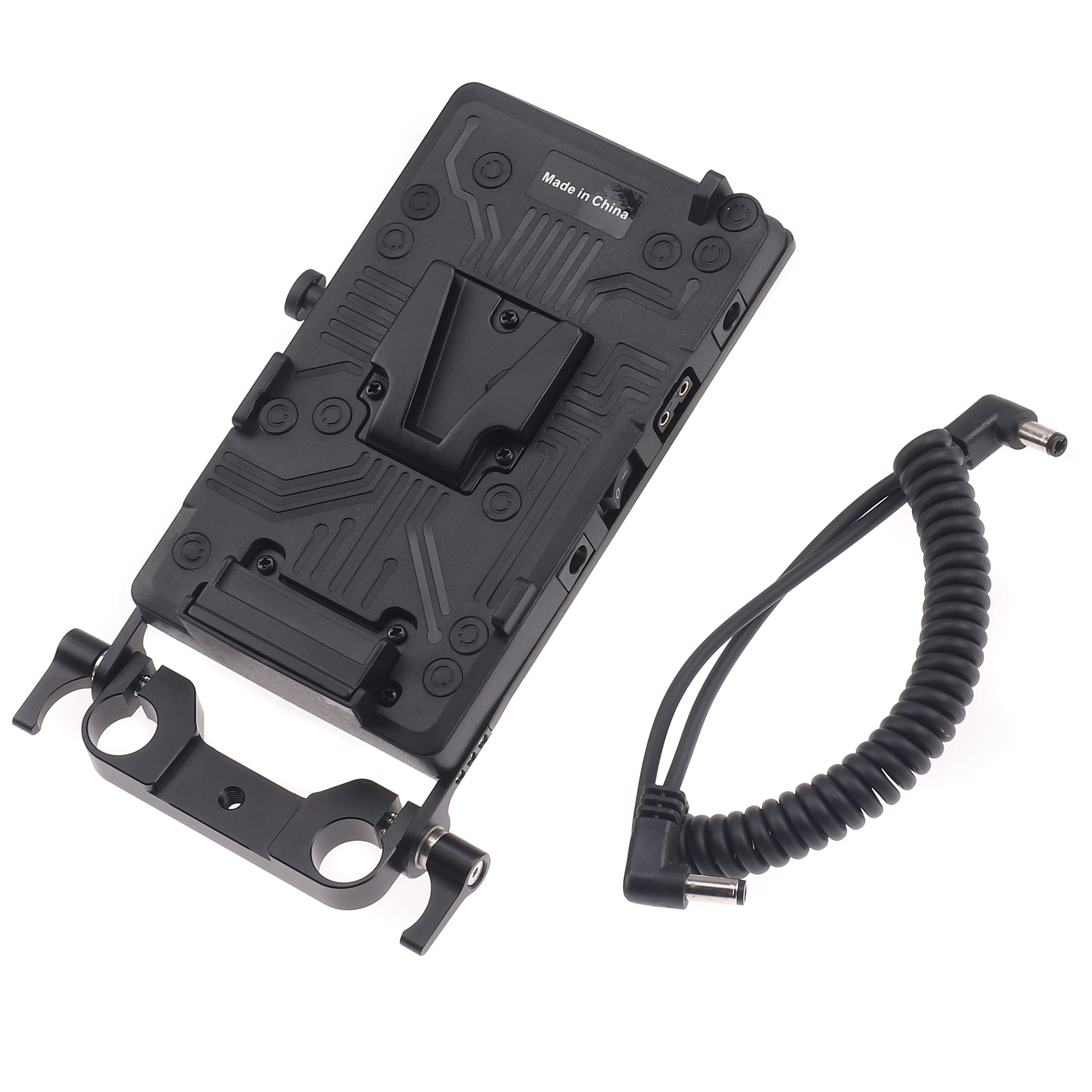 Enlarge WY-VG1 Power Supply Systerm V-Mount Battery Plate Adapter D-tap Plate for Broadcast SLR HD Camera