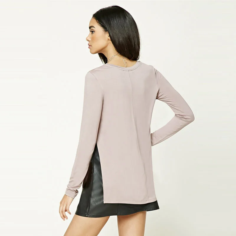 Женские футболки осенняя рубашка с длинными рукавами женская футболка уличная