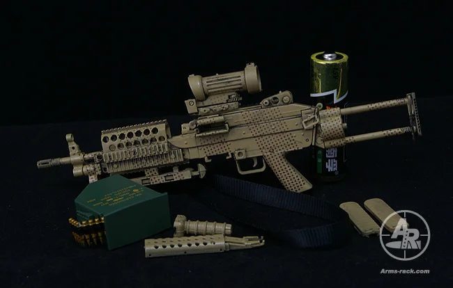 Оружия стеллаж для выставки товаров 1/6 ружьё модель MK48 46 M249 оружие 12 дюймов