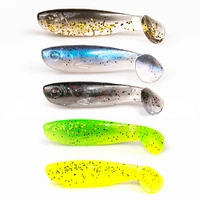 20pcslot 55mm soft lures t tail soft swimabait wobblers fishing lure easy shine silicone artificial bait for bass fish