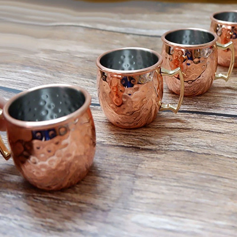 Мини-кружка из нержавеющей стали с 2 унциями в Москву мини-кружки Медная кружка