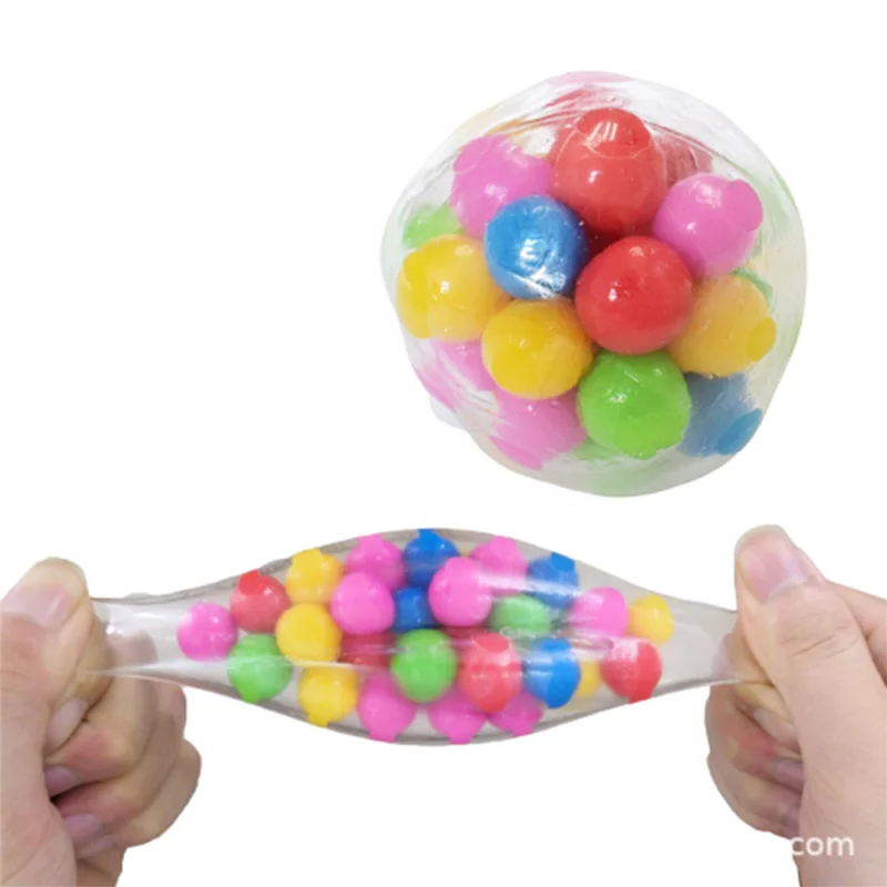 

Anti Stress Face Reliever Colorful Ball Autism Mood Squeeze Relief Healthy Funny Gadget Vent Toy Children Christmas Gift