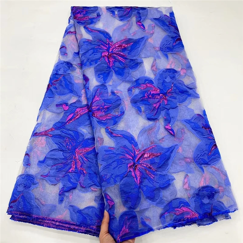 

Latest Design Brocade Jacquard Lace Fabric French Lace Fabric High Quality African Nigerian Lace Fabric For Party Dress Sewing