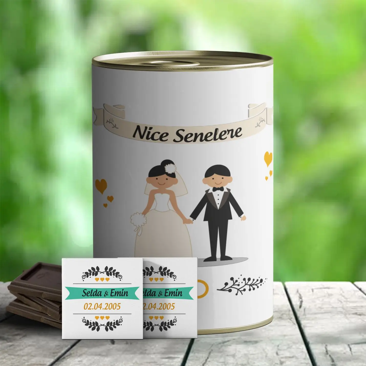

Personalized Special Nice Senelere-Themed Chocolates Canned