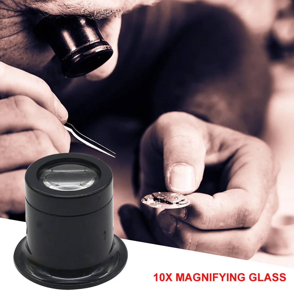 

10X Portable Monocular Magnifying Glass Loupe Glass Loupe Lens Eye Magnifier Repair Kit Tool For Watch Jewelry Repair Instrument