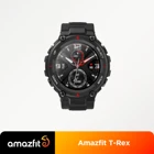 В наличии 2020 CES Amazfit T-rex T rex умные часы 5ATM водонепроницаемые Смарт-часы GPSGLONASS AMOLED экран для iOS Android