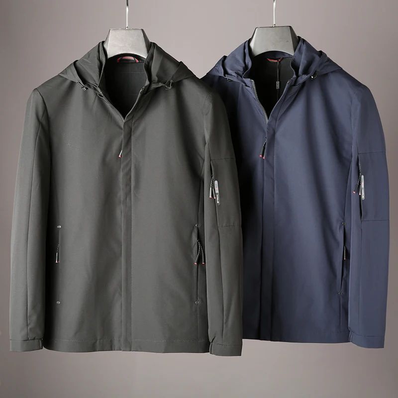 JSBD мужская повседневная осенняя куртка повседневный уличный блейзер с капюшоном