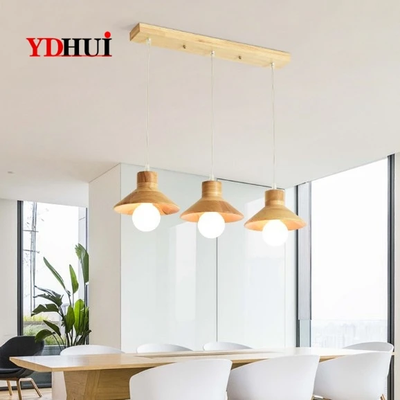 Японская индивидуальная трехголовая Люстра для столовой скандинавский