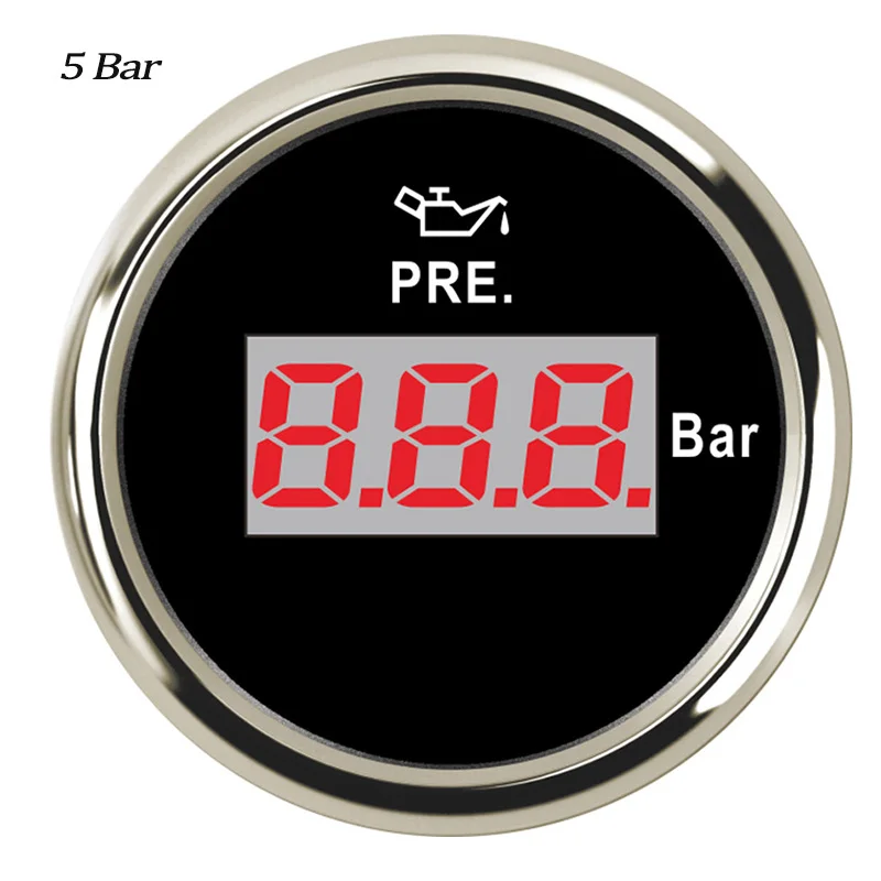 0-5Bar Gauge 10 бар датчик давления топлива 0-145 фунтов/кв. дюйм датчик давления масла датчик топлива Универсальный M10* 1 и 1/8 NPT датчик давления масла - Цвет: 0-5Bar Gauge