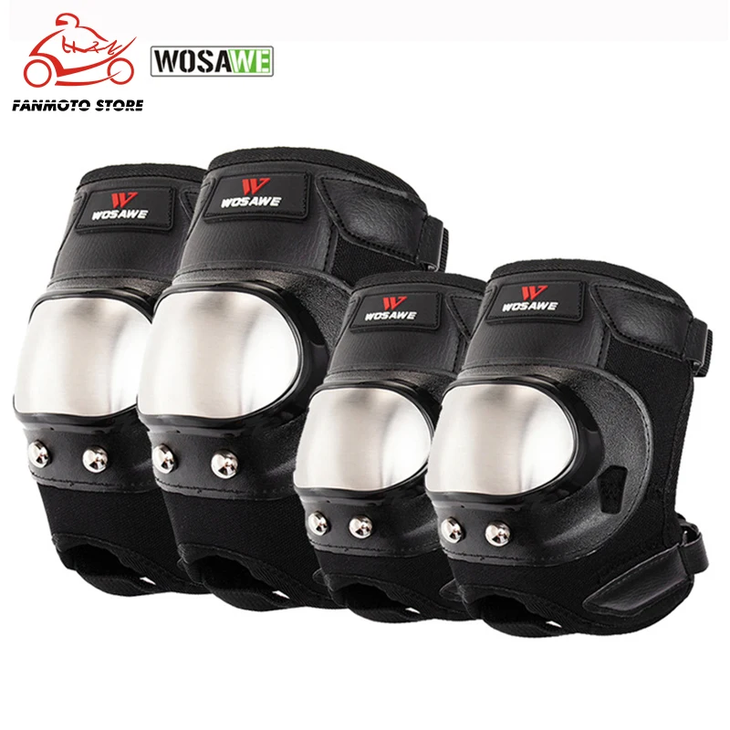 WOSAWE из нержавеющей стали налокотники для взрослых наколенники протектор