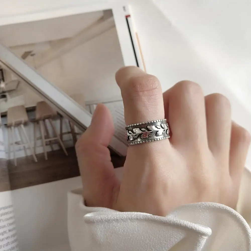 Модные женские кольца на палец с большими листьями для женщин свадебные