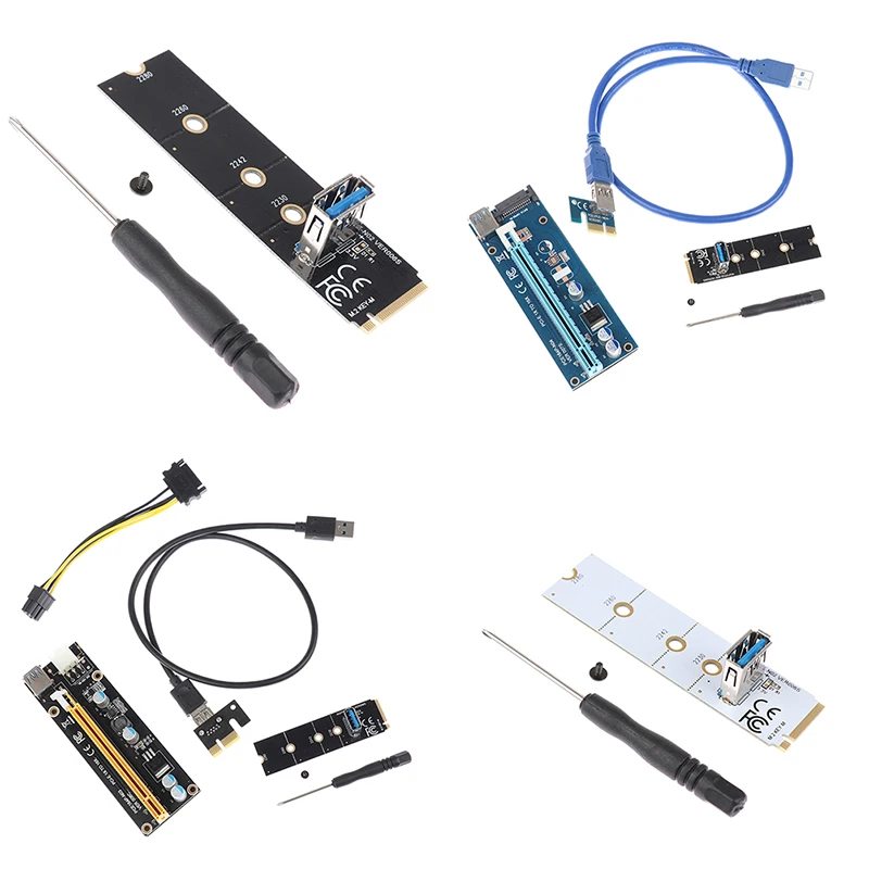 

H1111Z NGFF M.2 Slot To USB3.0 PCI-E Riser Card M2 Slot Extender Adapter