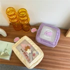 Сетчатая Сумка-органайзер для косметики в виде медведя, для девочек, портативная дорожная сумка для хранения, большая емкость, кавайная сумка для домашнего туалета