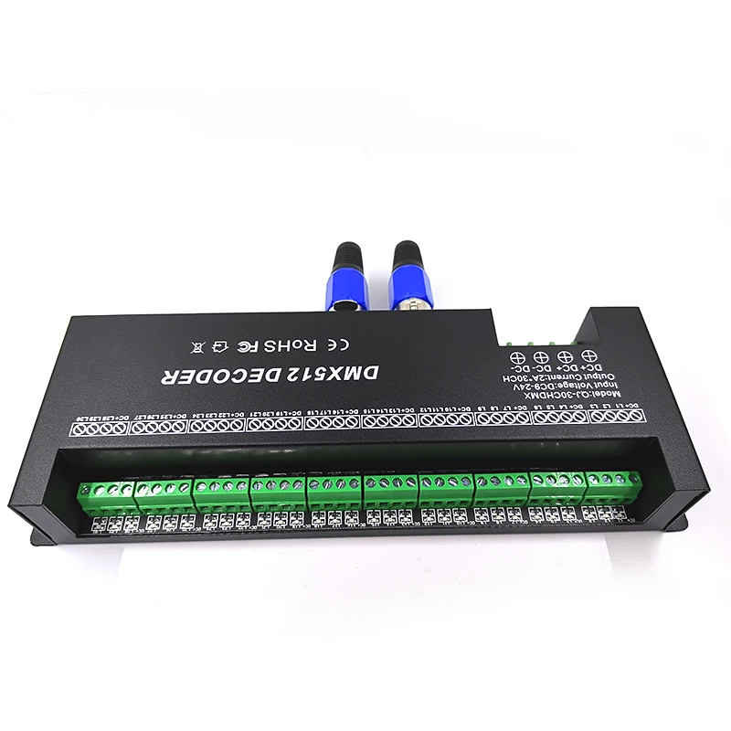 

30 RGB DMX512 ; 60A DMX PWM DC9-24V 30CH DMX