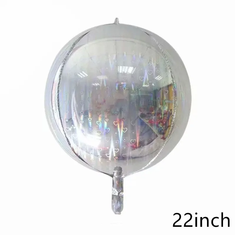 1pcs as picture Серебряный лазер Алюминиевая фольга шар алмаз 4D куб диско сердце фон для фотосессий-воздушный шар День рождения Свадьба Вечеринка гелиевые декорации - Цвет: 1pcs as picture