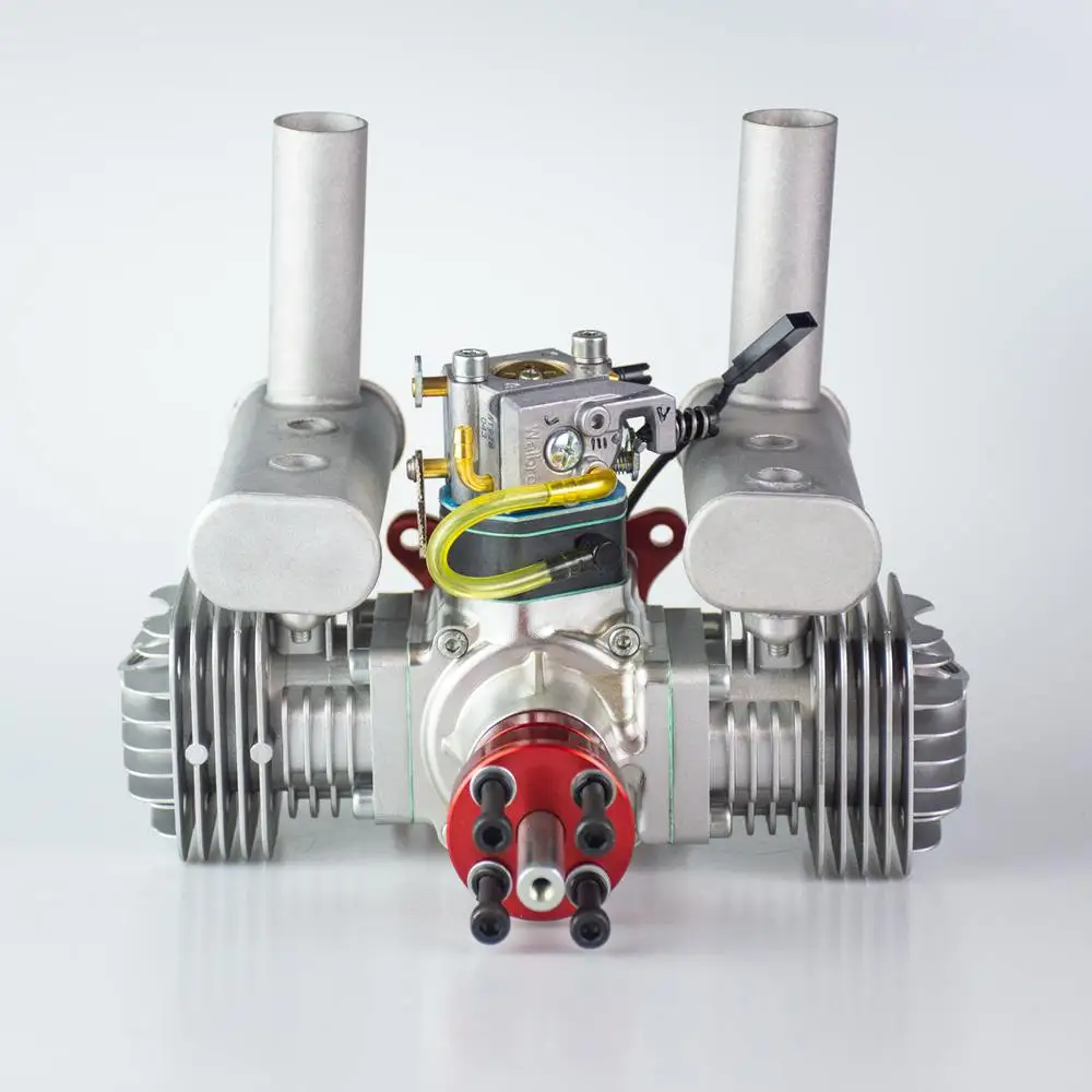 Двухцилиндровый бензиновый/бензиновый двигатель RCGF 50cc с