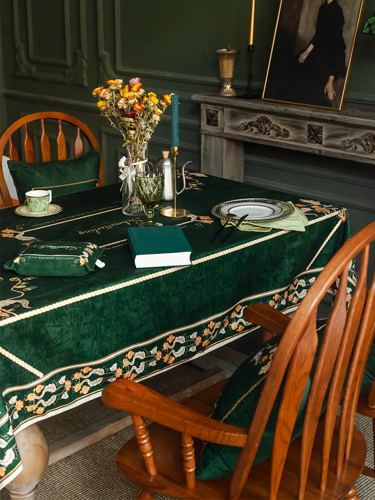 Роскошная Высококачественная темно-зеленая бархатная Ретро Водонепроницаемая