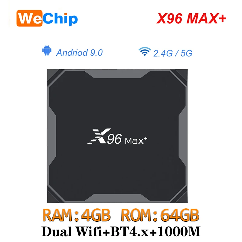 4GB64GB X96 MAX Plus Android 9,0 8K видео плеер 2,4G и 5G двойной Wifi Amlogice S905X3 tv BOX 4GB32GB64GB 2GB16GB Youtube HD 1000M LAN Smart - Цвет: 4GB64GB
