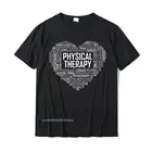 Футболка PT для физиотерапии, Подарочная Футболка с сердцем, футболка для месяца, повседневные топы Geek, футболки, облегающие хлопковые мужские футболки