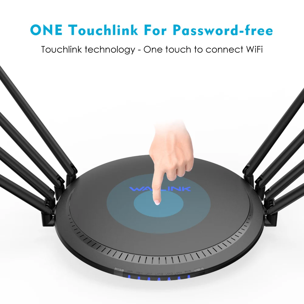 AC3000 трехдиапазонный беспроводной Wi Fi роутер 2 4 + 5 ГГц с Touchlink Gigabit Wan/Lan умный