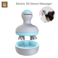 youpin mini head massager m2 electric 3d stereo massage two way surround four wheel rotation 6 kinds of massage wet dry dual use