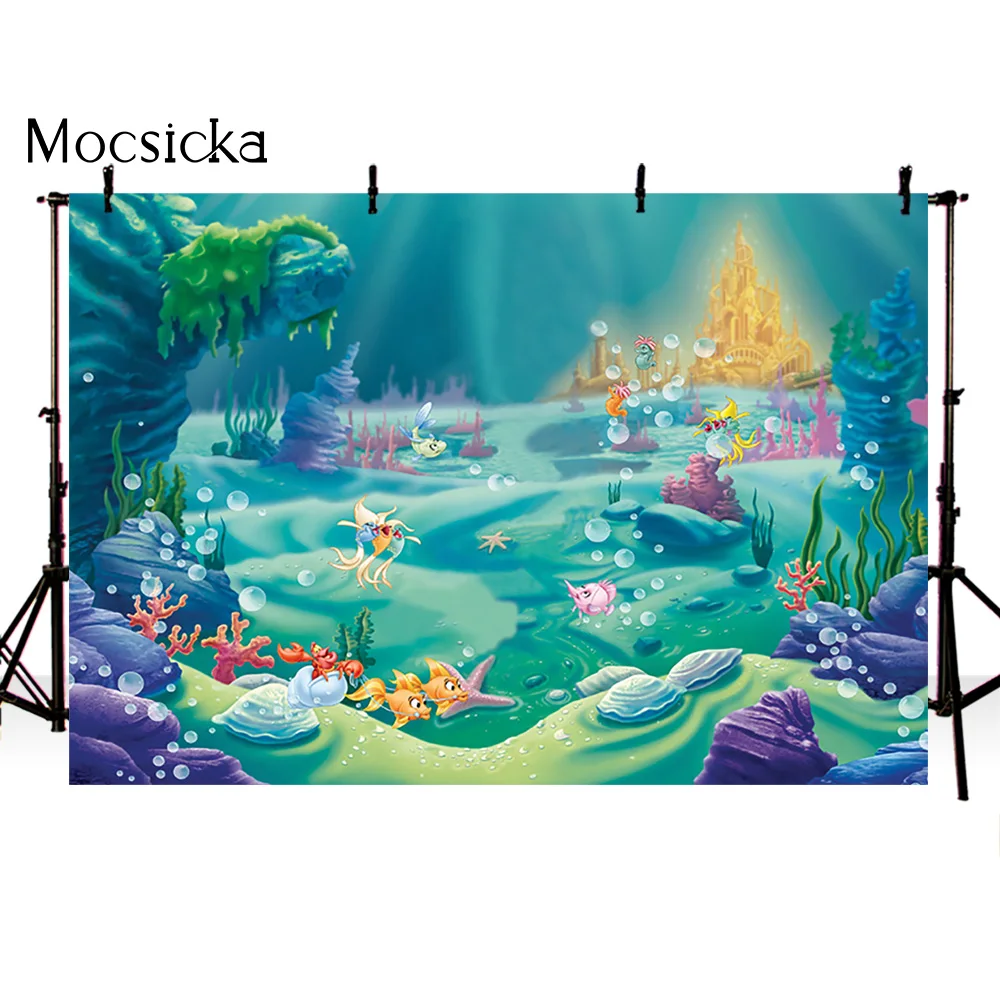 Mocsicka 7x5ft фон для фотосъемки под Морским замком новорожденных|Фон фотосъёмки| |