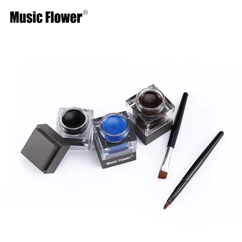 Бренд Music Flower 3 в 1 Подводка для глаз гель и крем бровей телесный подводка