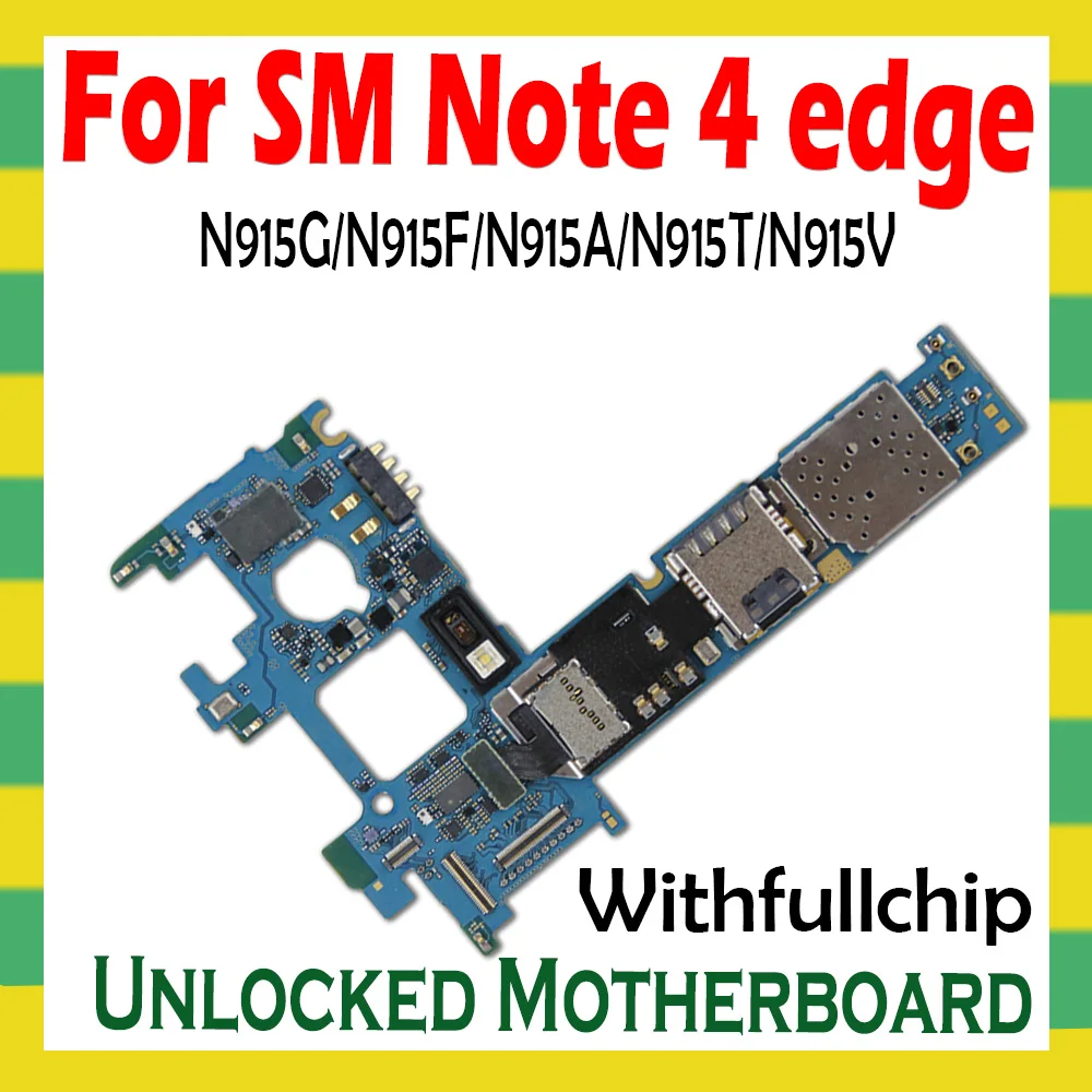 Для Samsung Note 4 edge оригинальная разблокированная материнская плата N915F N915G N915A N915T N915V
