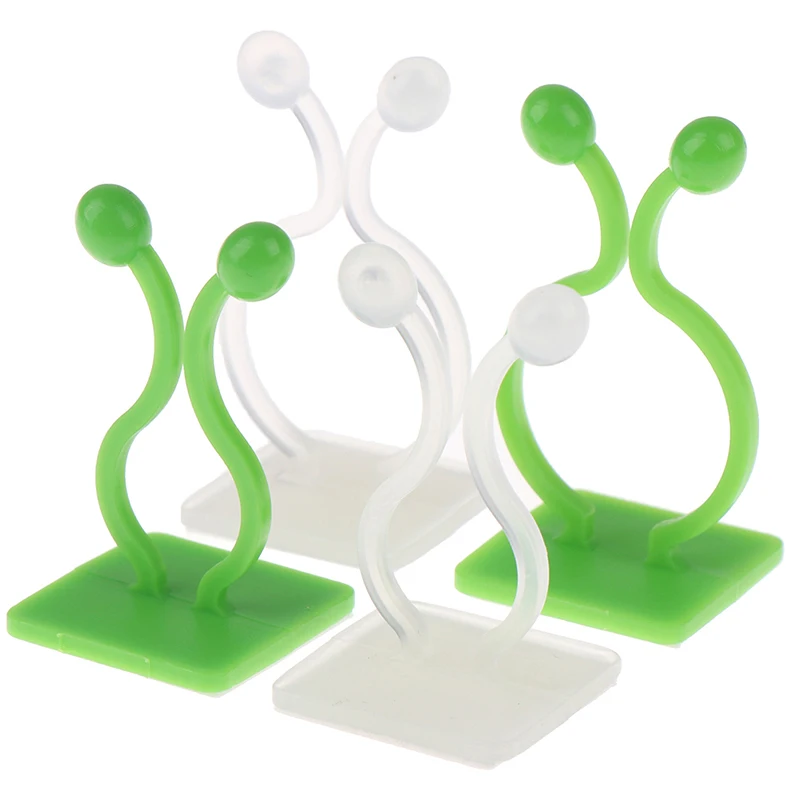 

50pcs Invisible Wall Rattan Clamp Clip Invisible Wall Vine Climbing Sticky Hook Rattan Fixed Clip Bracket Plant Stent Supports