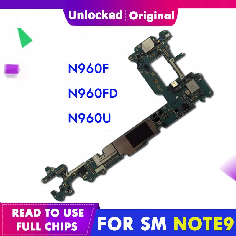 Для Samsung Galaxy Note 9 оригинальная материнская плата N960F N960FD N960U двойная Sim Android OS IMEI
