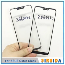 10pcs Wholesale LCD Front Outer Lens For Asus Zenfone 5 ZE620KL ZB634KL ZB601 602 ZC600kl Touch Screen Glass Replacement Parts